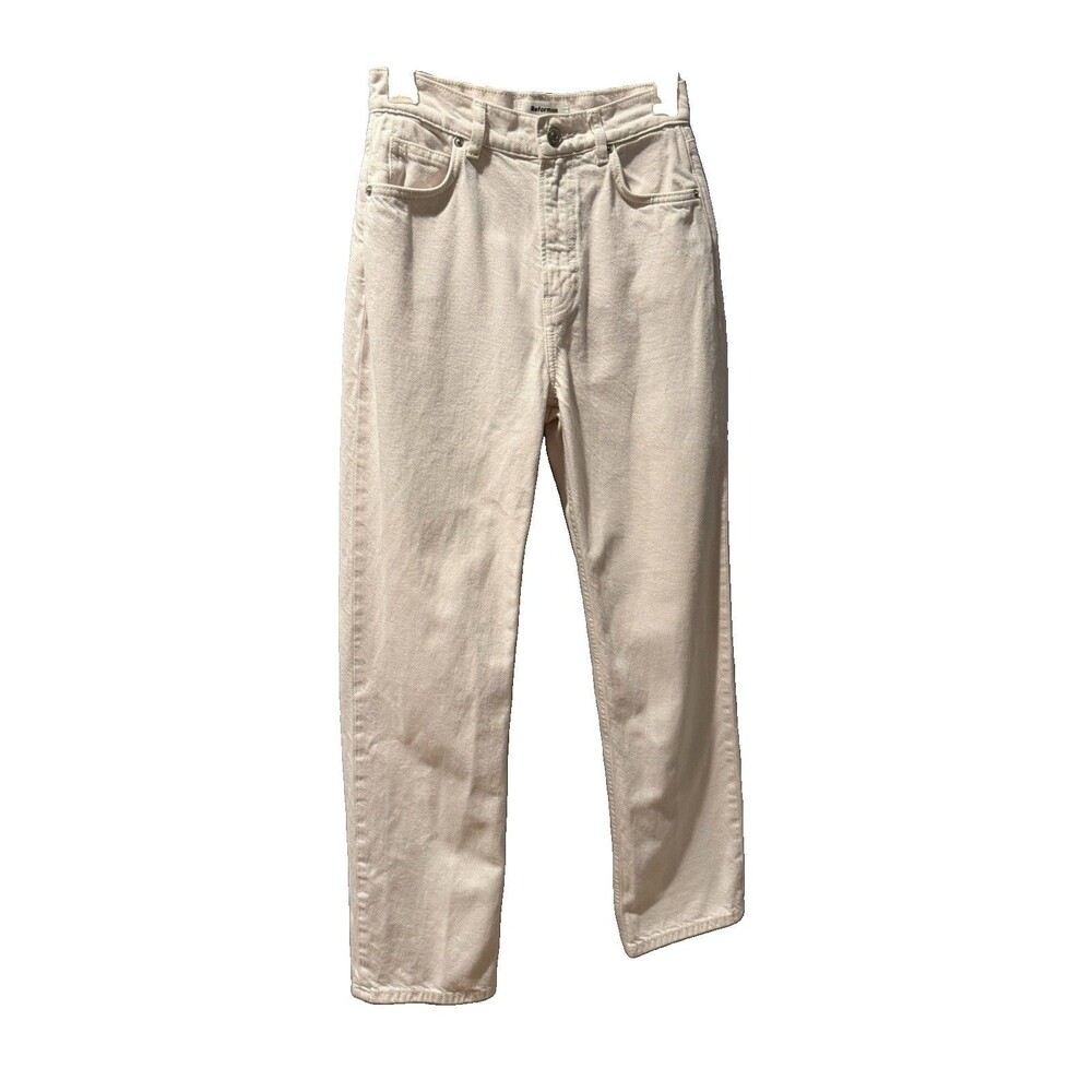 Reformation Jeans Womens 24” White Denim Amy High Rise Straight Leg